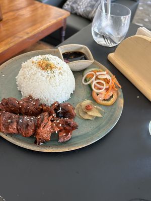 Pork barbeque  at Linamnam - The Vegan Café in Cagayan De Oro