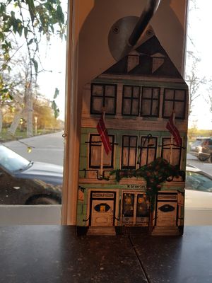 Model of the front view at Kafferiet in Copenhagen