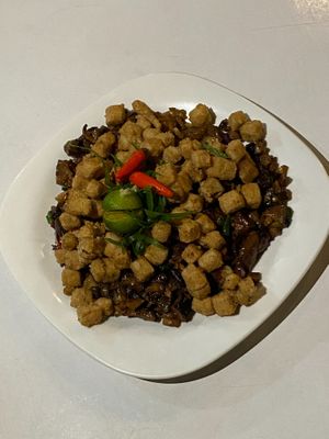 Vegan sisig at Himsog Eatery in Cagayan De Oro