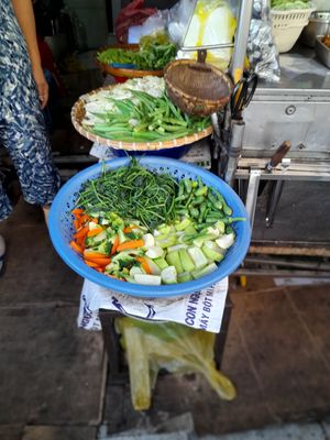 Veggies at Dieu Hanh Com Chay in Ho Chi Minh City