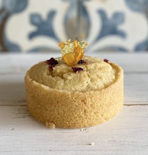 Vegan semolina cake   at Amar Bakery and Market in Boynton Beach
