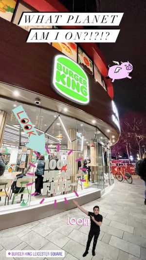   at Burger King in London