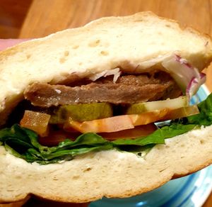 sandwich close up at Steel Yard in Seoul