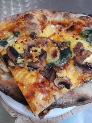 A weekly special delicious pizza at Slice of Heaven in Dunedin