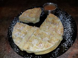 vegan waffle apple & cinnamon (7.30€) at Café Panda in Fulda