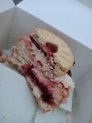 Inside (cut in half) at Doughnut Time - Leicester Square in London