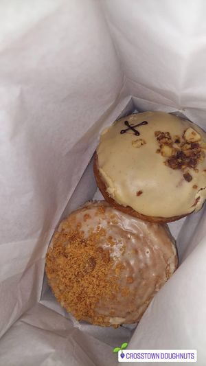 Vegan donuts at Doughnut Time - Leicester Square in London