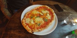 Pizza con chorizo at Sfizy Veg in Berlin