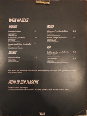 Wines at BAYTS in Luzern