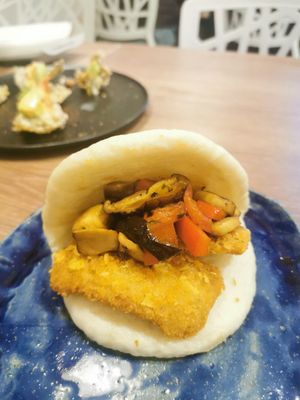 Bao criollo, definitely the best Bao 10000/10 at Asianica in Lima