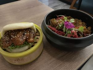 Thai Bao (heaven) and Fried Rice  at Asianica in Lima
