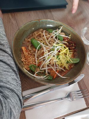 Pad Thai with tofu. Forgot to grab a pic of my curry. at Asianica in Lima