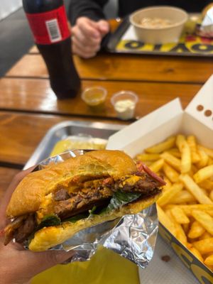 Bacon/cheese at La ReContra in Lima