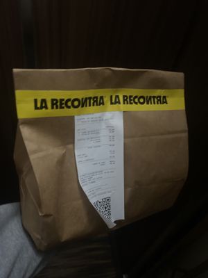 Take away packaging  at La ReContra in Lima