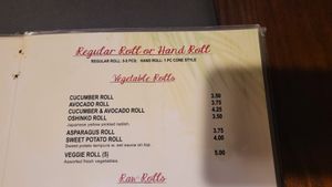 Vegan options (just remember no eel sauce for the sweet potato) at OHAYO in Webster