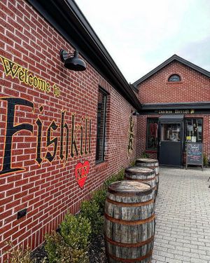 Exterior, also has a great patio seating area for nice days  at The Dutchess Biercafe in Fishkill
