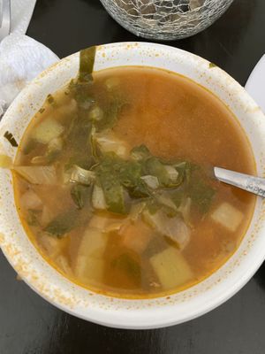 Riquísima sopa de verduras   at Restaurante Vegetariano Terra Nostra in Mexico City