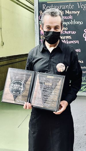   at Restaurante Vegetariano Terra Nostra in Mexico City