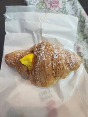 Cream croissant at Cafè Vanity Sessantasette in Bologna