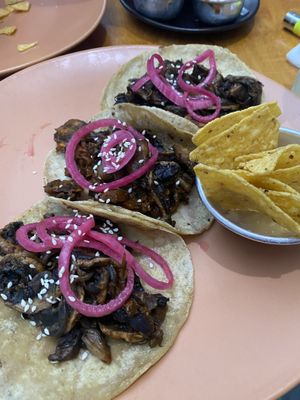 Mushroom Tacos  at Callejero in Porto
