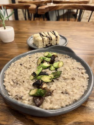Mushroom risotto  at Pianta in Bogota