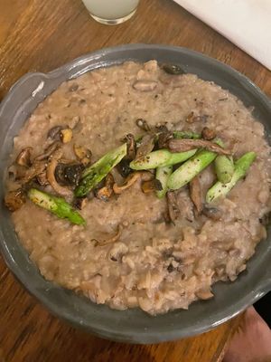 Mushroom Risotto at Pianta in Bogota