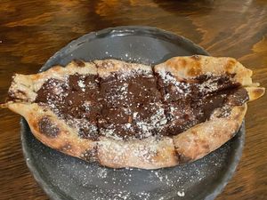 "Nutella" PIzza at Pianta in Bogota