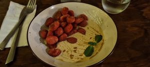 Gnochis with roasted cauliflower at Pianta in Bogota