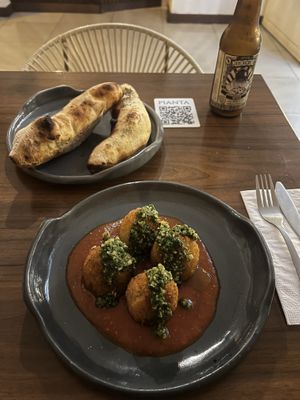 Arrancini - tasted bit bland   at Pianta in Bogota