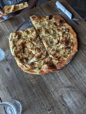 Vegetarian flatbread at Birch & Bear Pizza in Edmonton