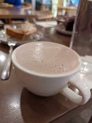 Hot chocolate  at Cafe Mosaics in Edmonton