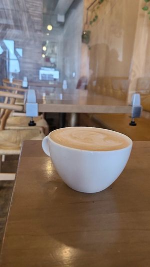 Oat Latte at Cafe Mosaics in Edmonton
