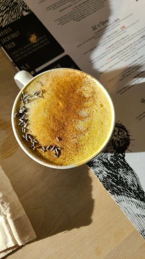 Mellow Yellow Latte at Cafe Mosaics in Edmonton