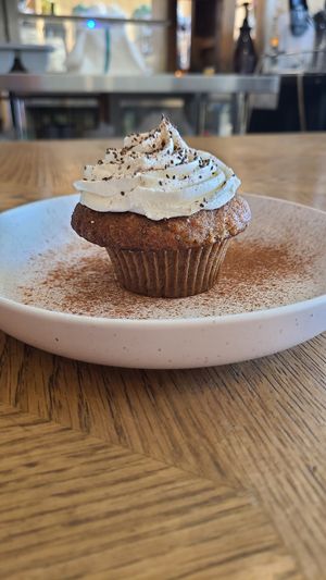 Pumpkin Spice Cupcake at Cafe Mosaics in Edmonton