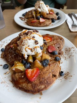 Cinnamon Apple Pancakes  at Cafe Mosaics in Edmonton
