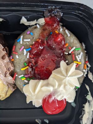 Strawberry birthday at PACT Coffee in Edmonton