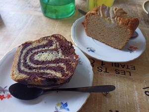 Vegan cakes of the day at Spread The Moon in Brussels