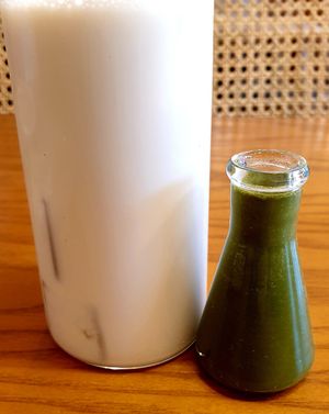 matcha latte at Alt.a in Seoul