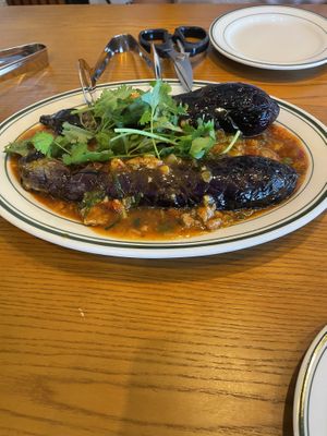 stir fried spicy eggplant   at Alt.a in Seoul