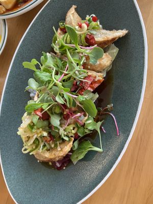 Fried dumpling salad   at Alt.a in Seoul