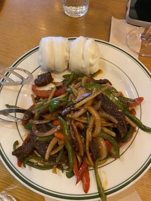 Update 6/16: veef japchae with chili peppers - the veef was really juicy and there was no noodles  at Alt.a in Seoul