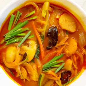 Spicy Mushroom Noodle Soup! Amazing !  at Alt.a in Seoul