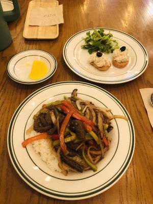 Stirred Asparagus On Lettuce With Rice 💚  at Alt.a in Seoul