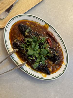 Stir fry spicy eggplant  at Alt.a in Seoul