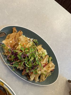 Fried enokitake   at Alt.a in Seoul