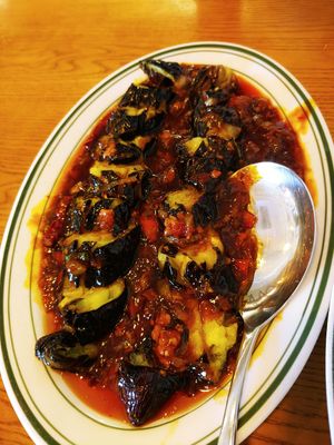 Stir fry eggplant at Alt.a in Seoul