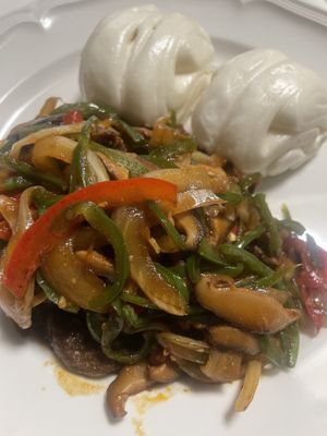 Veef & Chili pepper with Chinese breads  at Alt.a in Seoul