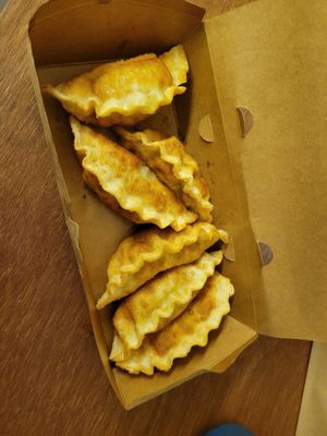 Fried pot stickers (to go) at Alt.a in Seoul