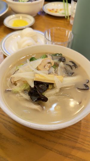 White Soup With Mushroom (Noodles)  at Alt.a in Seoul