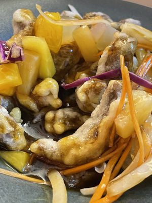 Veef tamgsooyuk. Sweet sour veef   at Alt.a in Seoul